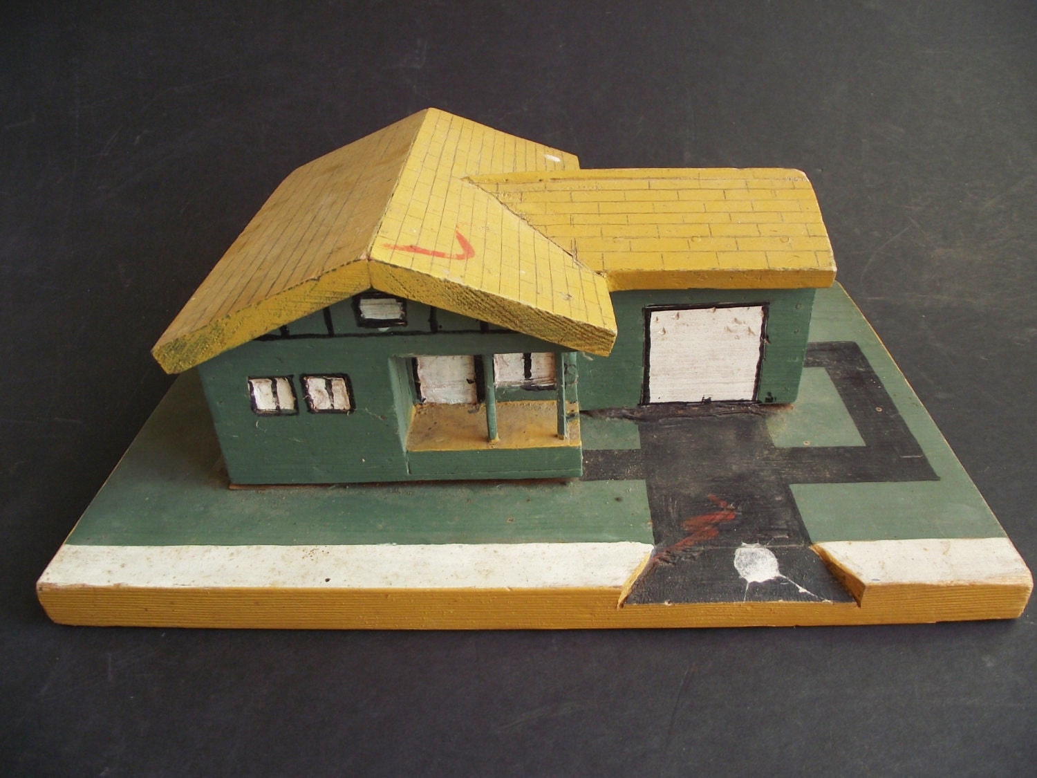 Vintage Handmade Folk Art  House - Made in Altoona, PA by Robert Centobene