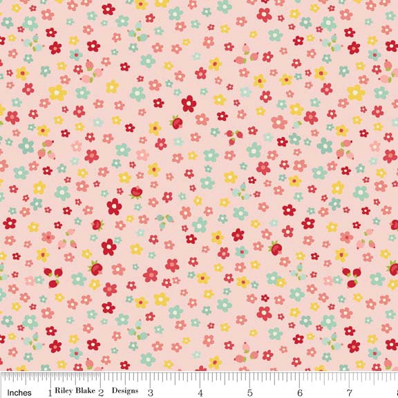 The Sweetest Thing Petals Pink - 1/2 Yard