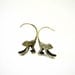Cocktail Monkey 16g Earrings with Black Swarovski Crystals