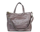 Archive Tote Bag in Morning Mist Purple Leather - Made to Order