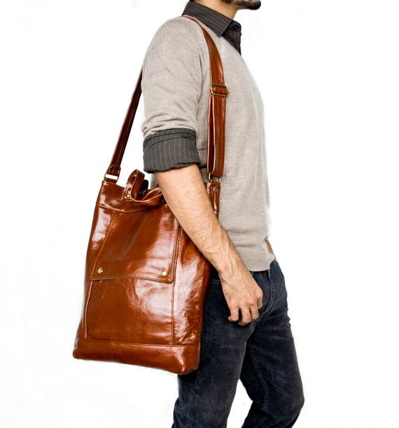 Briefcase in Arabian Spice Leather - Made to Order