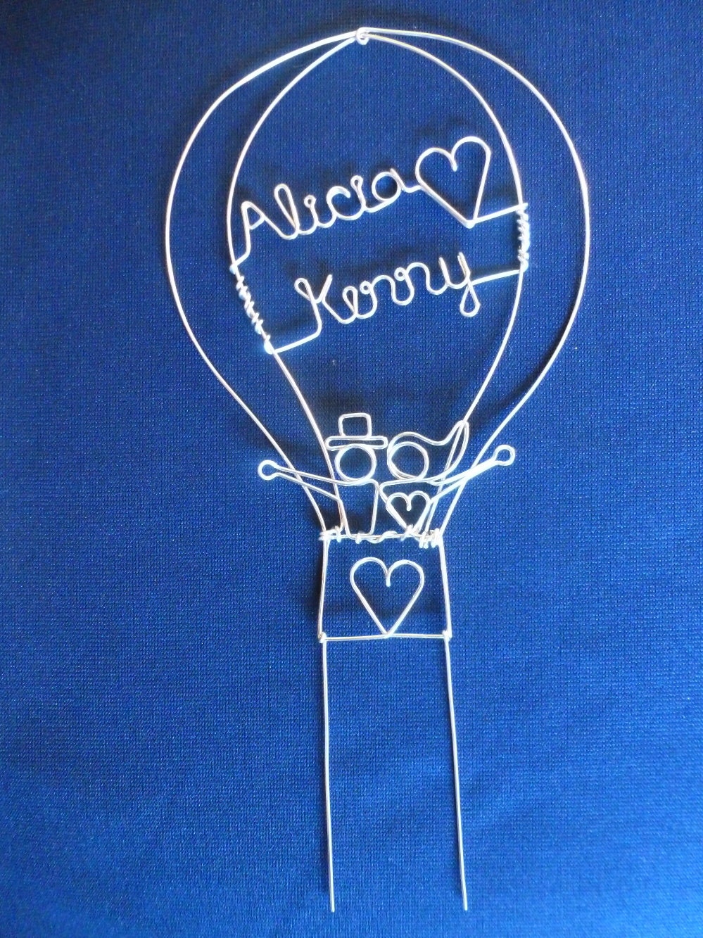 LOVE is in the AIR: Hot Air Balloon Wedding Cake Topper