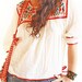 Dominga Mexican embroidered boho hippie chic blouse cotton gauze