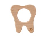 Wooden Teether Tooth wood toy natural baby toy