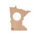 Wood Teether Minnesota wooden toy natural baby toy