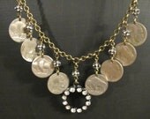 In God We Trust --- Western, Texas, Cowboy Indian, Urban Jewelry - Vintage Statement Necklace