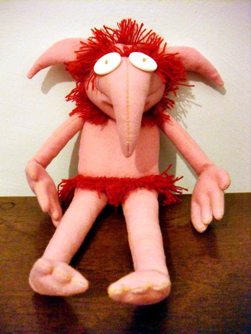 Labyrinth Firey Plush Goblin Ooak David Bowie. Jim Henson. 30cm