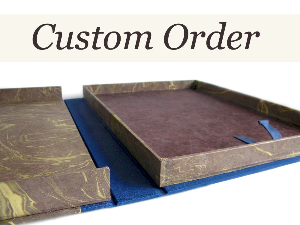 RESERVED - Two Custom Clamshell Boxes
