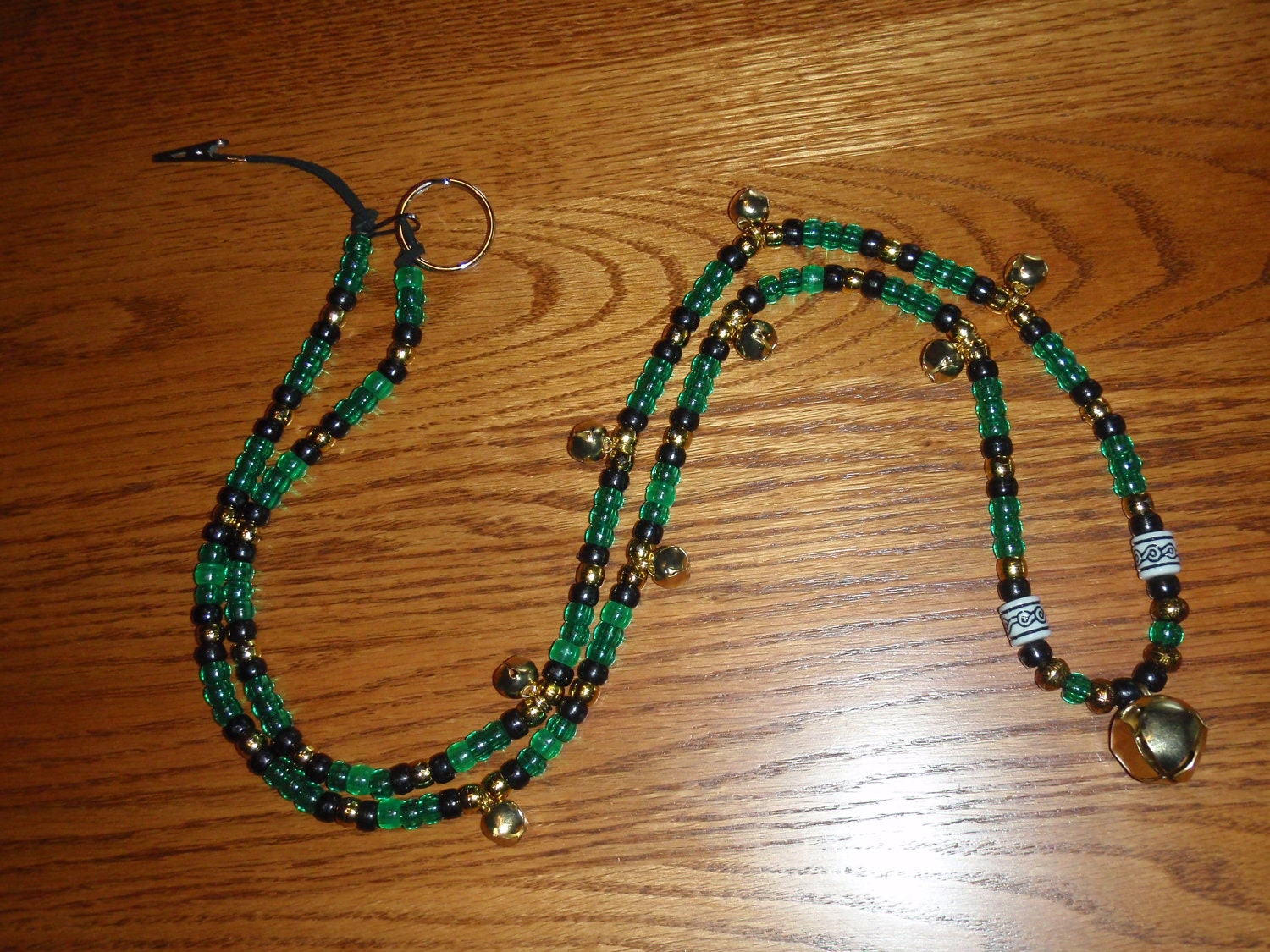 Rhythm Beads Equestrian Jewelry - Green & Gold SALE