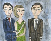 Gossip.  Limited edition print by Vivienne Strauss.