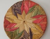 Vintage Straw Star Wall Hanging