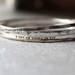 Personalized Bangle Bracelet Set with Sterling and 14k Gold Filled