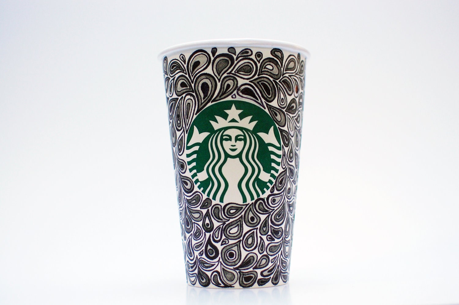 Teardrop Doodle Starbucks Cup