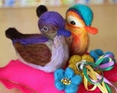Korean Wedding Mandarin Duck Ring Pillow