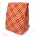 Orange Plaid Back to School Insulated Lunch Bag