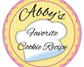 Set of 12 round baking chef Birthday Party Stickers Favor Tags Il_170x135
