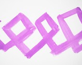 graphic watercolor in violet