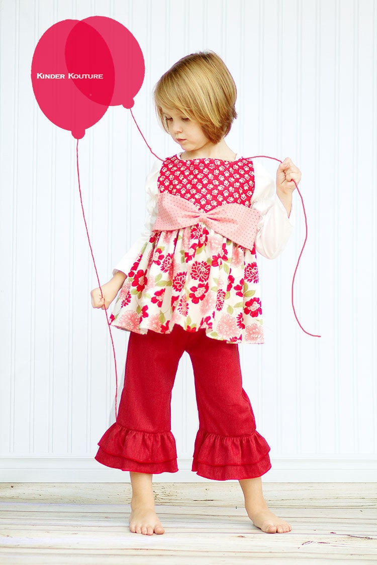 Double Ruffle Capri Pants - Sizes 18mos-6