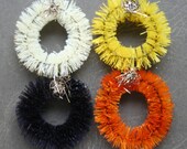 Vintage Style Handmade Fall Colors Bottle Brush Wreaths