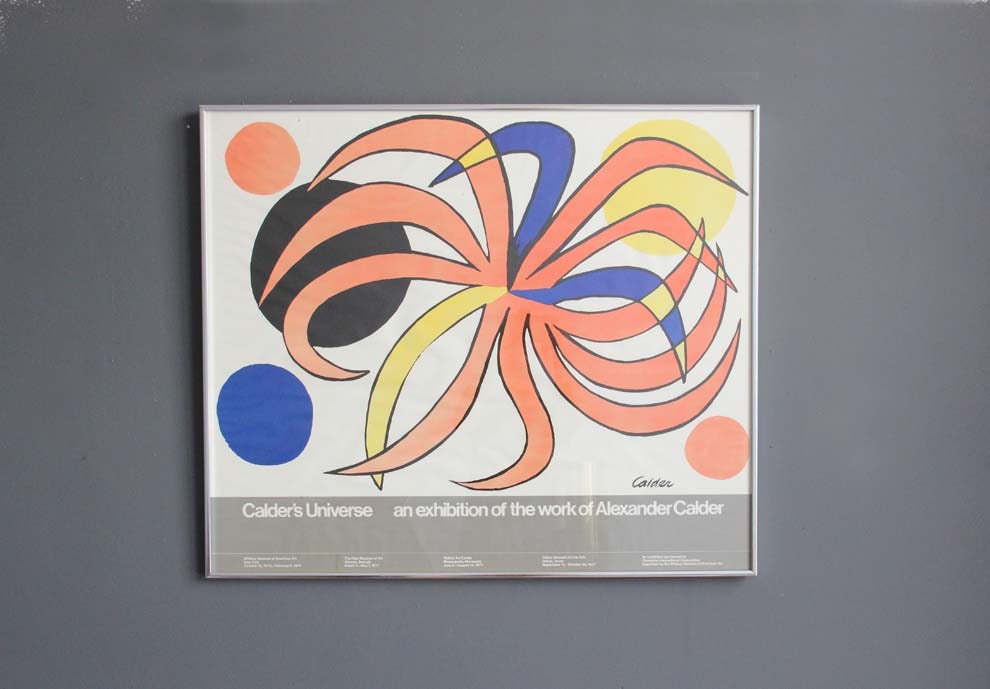 1970s Calder's Universe Museum Exhibition Poster