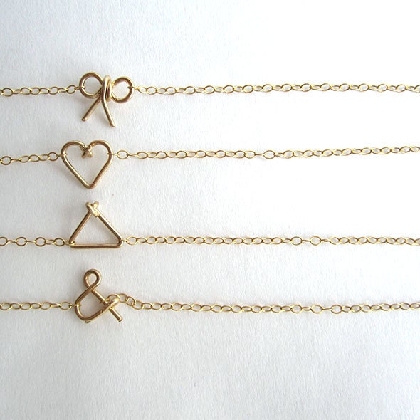 geometric shape // wire shape bracelet