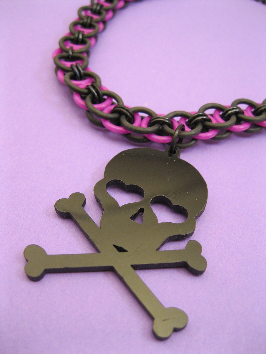 Dia de los Muertos - Sugar Skull Chainmaille Choker