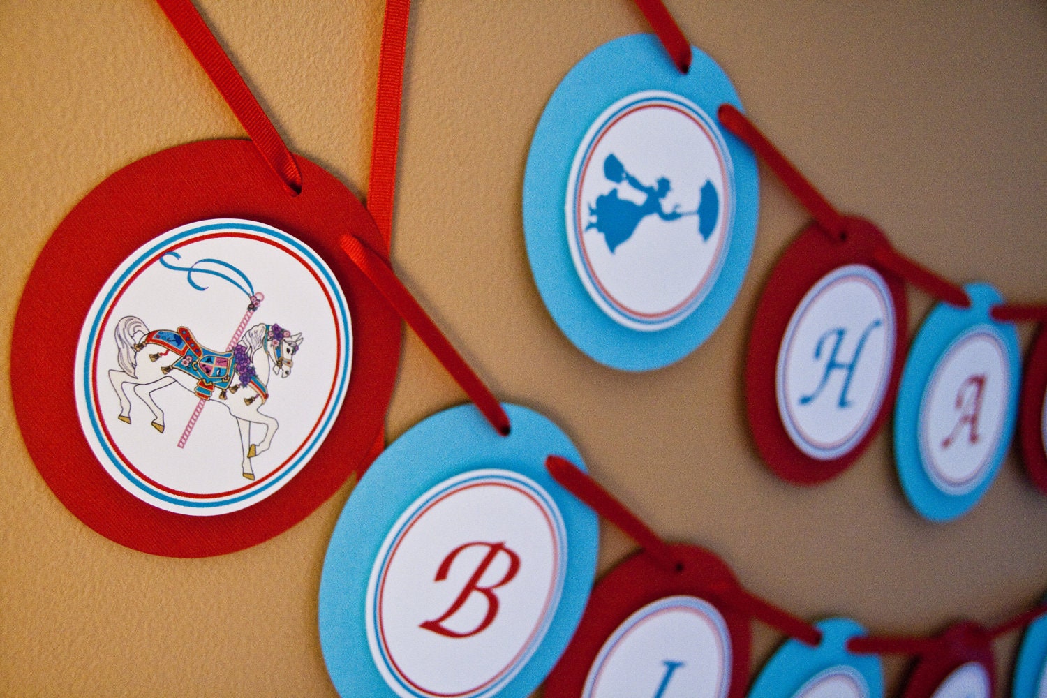 Mary Poppins Jolly Holiday Carnival Birthday Party Banner by Belleza e Luce Il_170x135