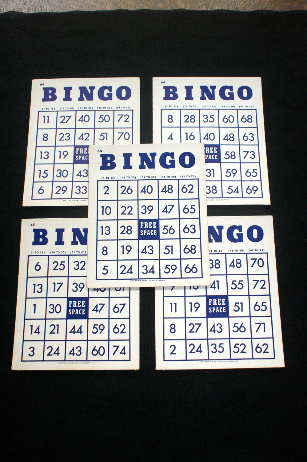 30 Vintage Bingo Cards for Scrapbooking, Altered Art, Journal Projects, Steampunk, or Mixed Media
