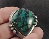 Parrot Wing Jasper - Sterling Silver Pendant or Ring - State Your Size or Chain Length