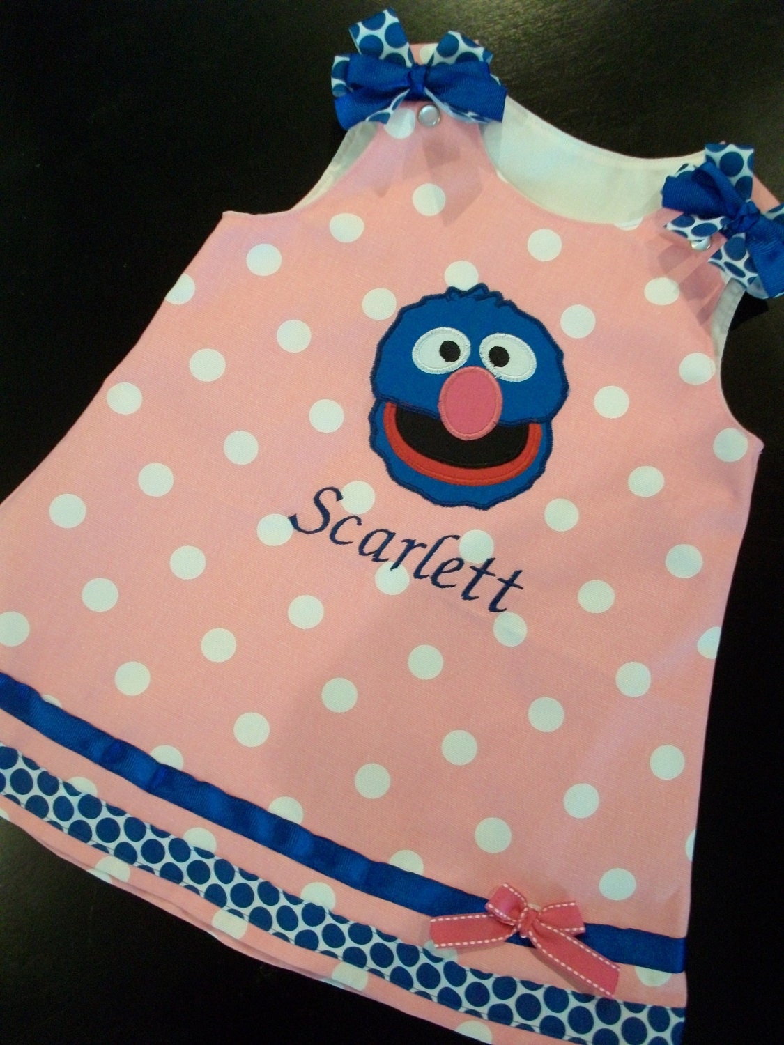 Light Pink Polka Dot Grover jumper dress