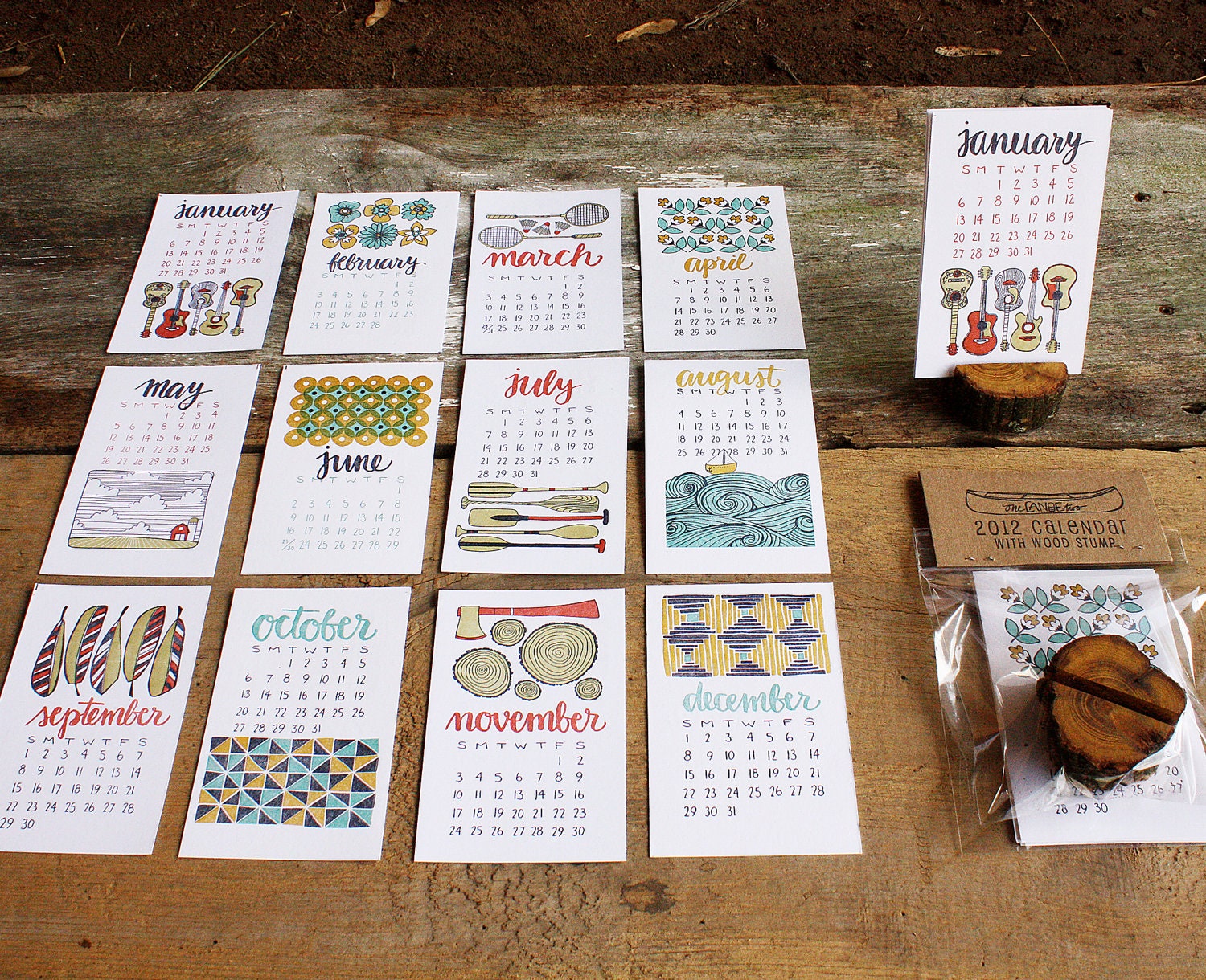 2013 Letterpress Calendar  NOW 30% OFF