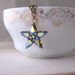 Starlight Starbright pendant necklace with vintage swarovski rhinestones