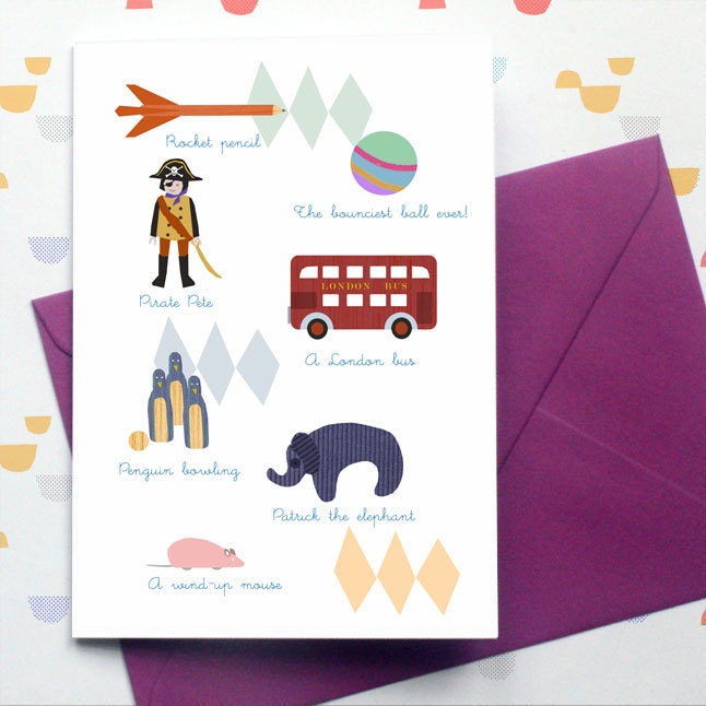 Things I like (boy) - card