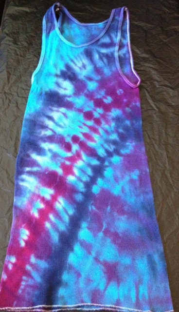 Tie Dye A Line Tank Top ADULT LARGE