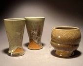 CLEARANCE SALE and FREE shipping - Group of  3 Cups by Jon Whitney