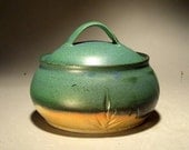 Small lidded casserole or queso pot by Jon Whitney Pottery