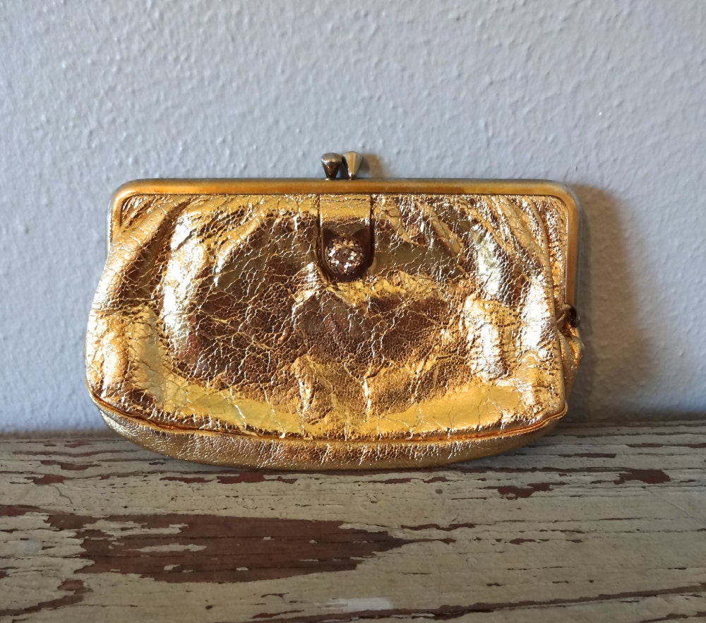 Vintage GOLDIE Change Purse / 1960s Mini Clutch / Vintage Change Purse