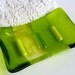 Spring Green Glass Soap Dish