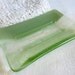 Soap Dish in Willow and Green Tea Fused Glass