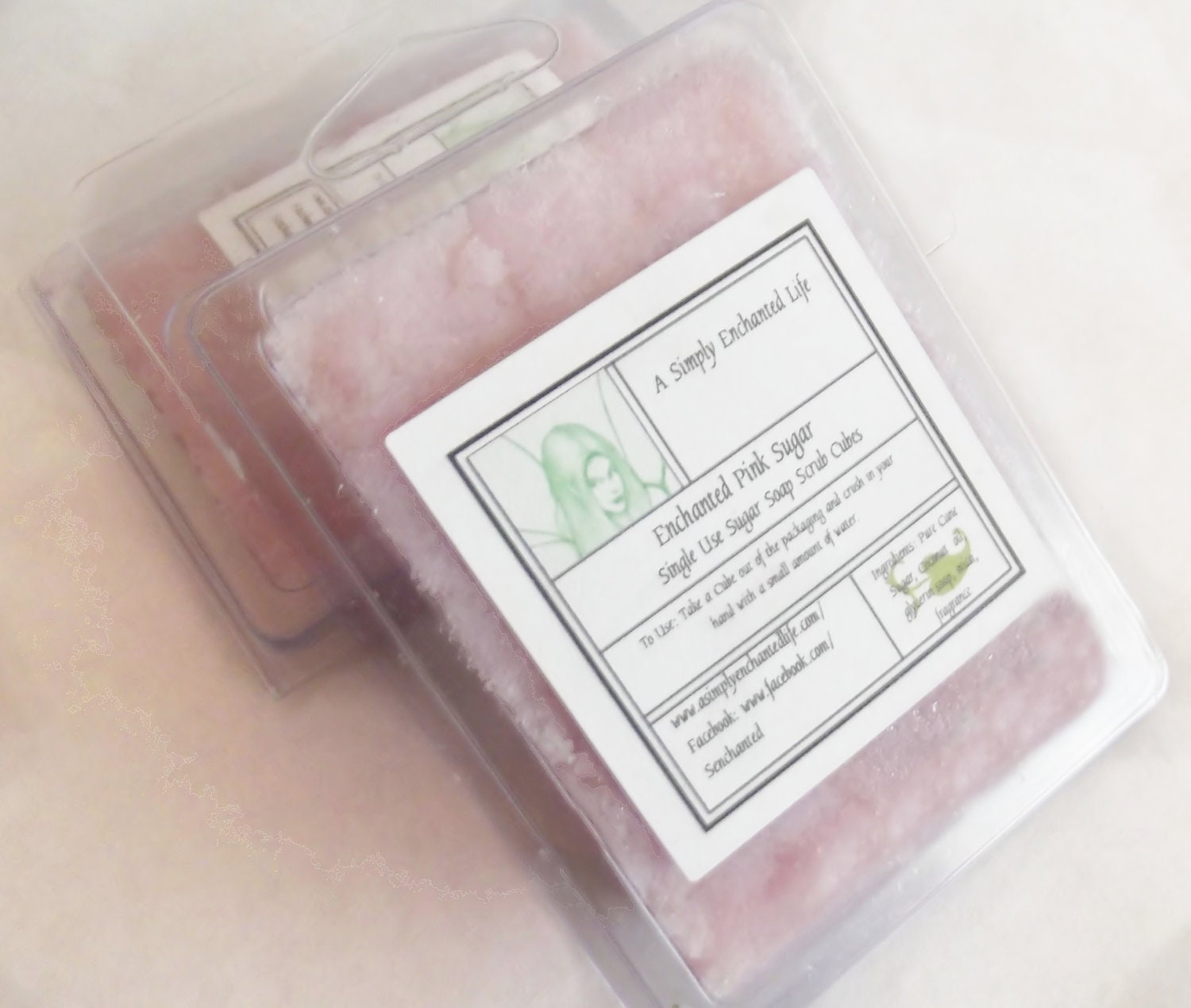Enchanted Sugar Scrubs -Pink Sugar- Vegan