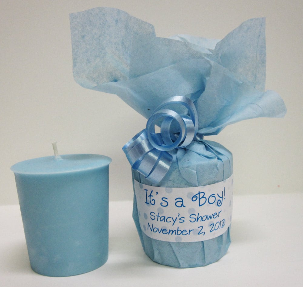 Baby Shower Favors Baby Powder Scented Soy Votives by soylady