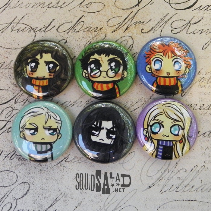 Harry Potter Chibi 1inch Button Pack
