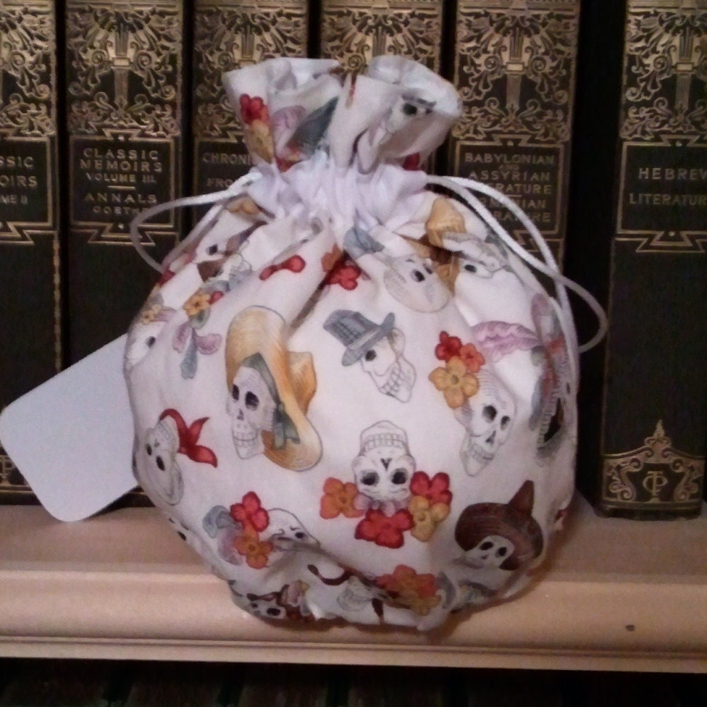 My Pretty Dice Bag - Skulls with Hats Edition