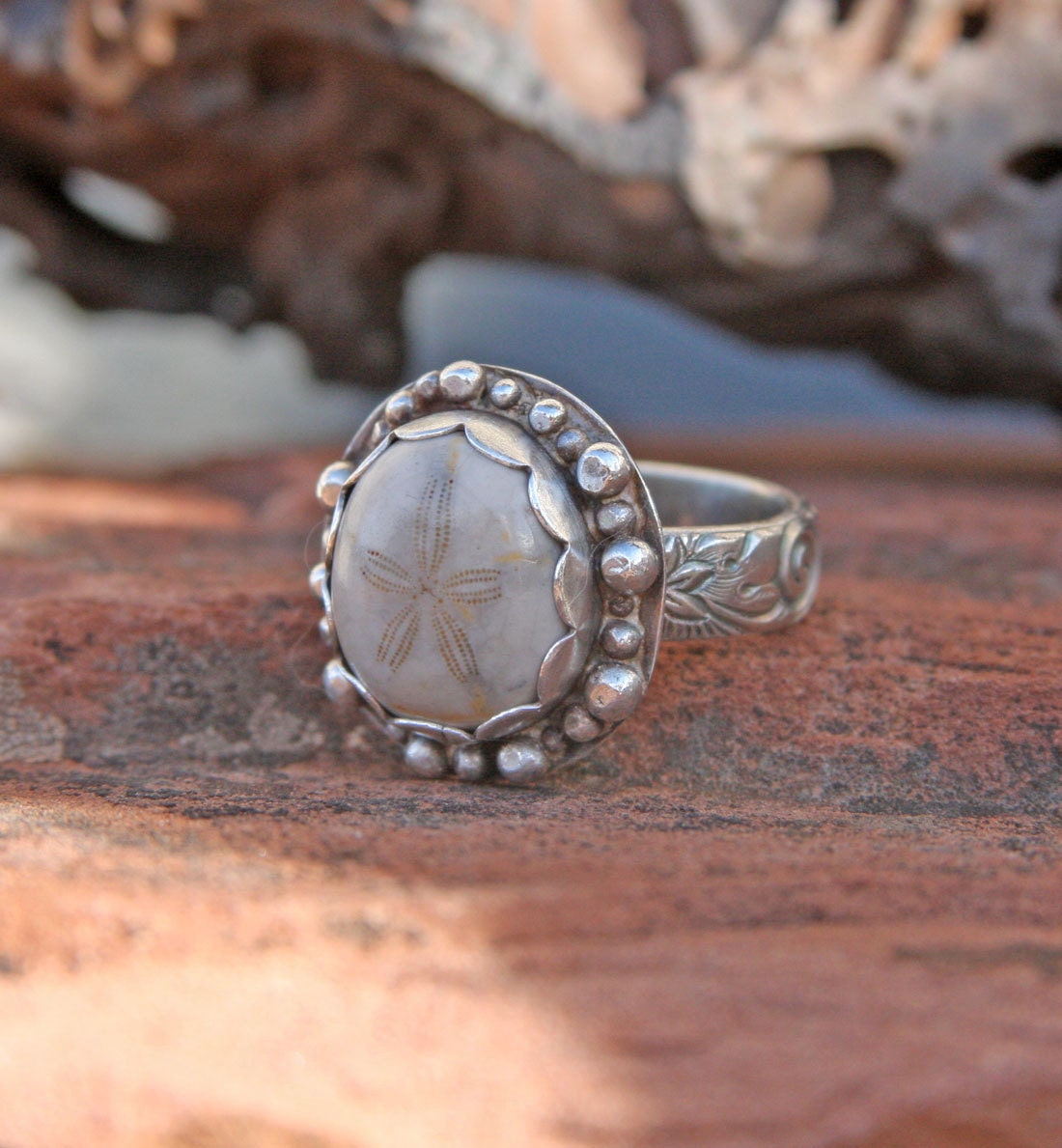 Sea Stars and Pebbles Ring Size 6.5