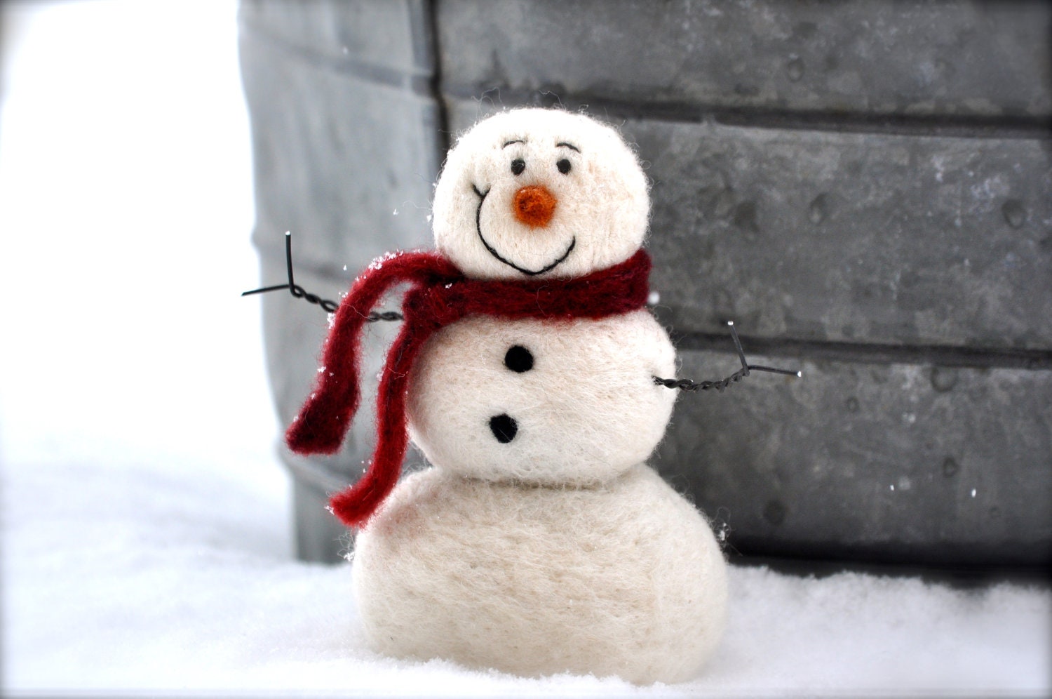 Needle Felting kit - Needle Felted Snowman