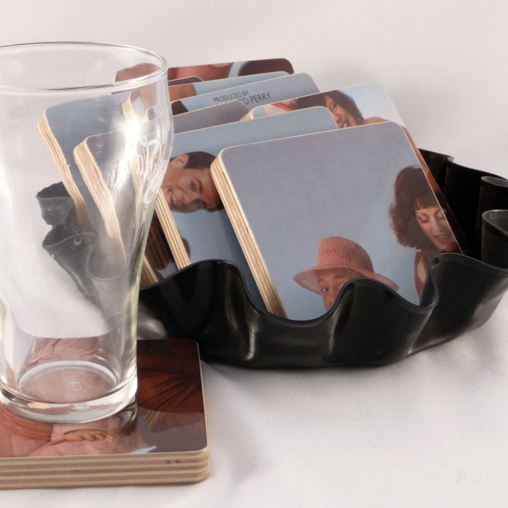 MANHATTAN TRANSFER - Coasters with Coming Out Record Album Bowl