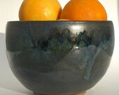Black and Blue Medium Serving bowl