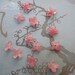 12 Vintage Japanese Tulip Beads - 9mm Rose Pink Givre