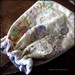 Ivory Tattered Silk Drawstring Reticule