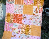 32x40 Apricot & Pink Anna Maria Horner Field Study Baby Blanket